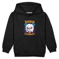 Panda Zocken zur Entspannung Kinder Premium Hoodie - Anthrazit