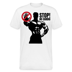 No Cardio Powerlifter Strongman Bodybuilder Gewichtheber | Männer T-Shirt - weiß