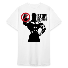 No Cardio Powerlifter Strongman Bodybuilder Gewichtheber | Männer T-Shirt - weiß
