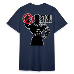No Cardio Powerlifter Strongman Bodybuilder Gewichtheber | Männer T-Shirt - Navy