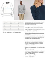 Zeigt merry slothmas unisex organic sweatshirt in Farbe Black