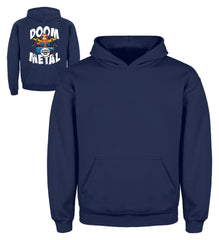 Zeigt funny doom metal sloth drummer kinder hoodie in Farbe Himmelblau