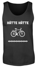 Lustiger Spruch Hätte Fahrradkette | Herren Tank Top in Black in Größe S