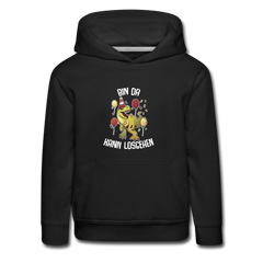 Lustiger Sprüche Kinder Hoodie mit süßem Tier für Mädchen und Jungs