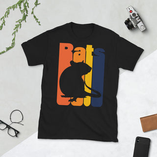 Zeigt vintage-farbratte-unisex-t-shirt in Black