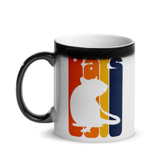 Ratten | Vintage Farbratte | Glänzende Zaubertasse