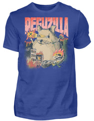 Zeigt deguzilla lustiges degu monster herren shirt in Farbe Black
