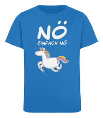Zeigt no einhorn cooler spruch kinder organic t shirt in Farbe French Navy