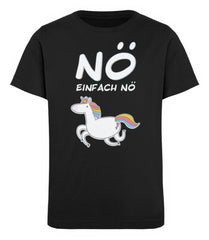 Zeigt no einhorn cooler spruch kinder organic t shirt in Farbe French Navy