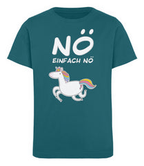 Zeigt no einhorn cooler spruch kinder organic t shirt in Farbe Royal Blue