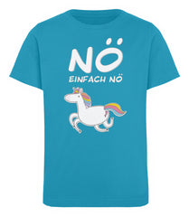 Zeigt no einhorn cooler spruch kinder organic t shirt in Farbe French Navy