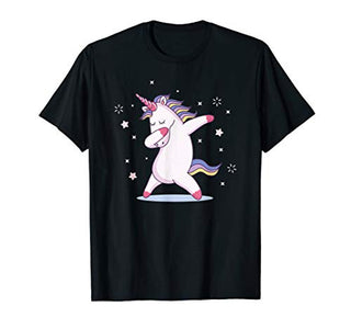 Lustiges Dab Einhorn | Dabbing Unicorn Geschenk | Regenbogen T-Shirt in Default Title in Größe