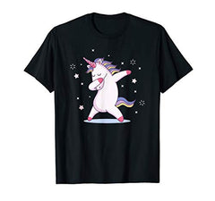 Lustiges Dab Einhorn | Dabbing Unicorn Geschenk | Regenbogen T-Shirt in Default Title in Größe