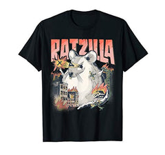 RATZILLA Lustige Ratte | Geschenk Rattenhalter | Farbratte T-Shirt in Default Title in Größe