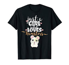 Just A Girl Who Loves Hamsters | Lustiger Hamster T-Shirt in Default Title in Größe
