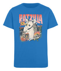 Zeigt ratzilla lustiges farbratten monster kinder organic t shirt in Farbe Black