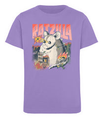 Zeigt ratzilla lustiges farbratten monster kinder organic t shirt in Farbe Black