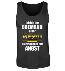 Lustiger Spruch Ehemann Pfälzerin | Herren Tanktop in Black in Größe S