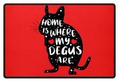 Zeigt degus geschenk fur degu halterinnen susser magischer spruch kaffeetasse perfekter k fussmatte in Farbe Weiß