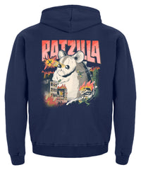 Zeigt ratzilla lustiges farbratten monster kinder hoodie in Farbe Jet Black