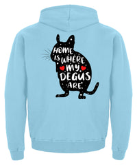 Zeigt funny adorable degu saying rodent kinder hoodie in Farbe Baby Pink