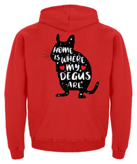 Zeigt funny adorable degu saying rodent kinder hoodie in Farbe Baby Pink