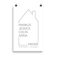 Home Familien Poster Outline