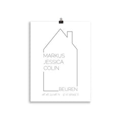 Home Familien Poster Outline