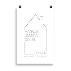 Home Familien Poster Outline