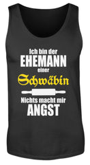 Ehemann einer Schwäbin | Herren Tank Top in Black in Größe S
