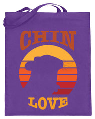 Zeigt chinchilla love vintage geschenk fur besitzer von chinchillas jutebeutel mit langen henkeln in Farbe Gelb