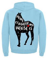 Zeigt funny adorable horse saying kinder hoodie in Farbe Baby Pink