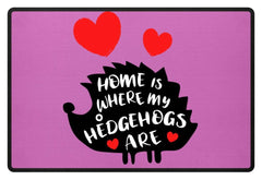 Zeigt hedgehogs saying cute pet fussmatte in Farbe Gelb