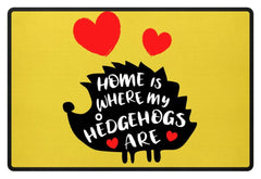 Zeigt hedgehogs saying cute pet fussmatte in Farbe Rubinrot