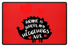 Zeigt hedgehogs saying cute pet fussmatte in Farbe Weiß