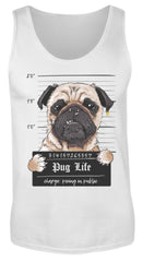 Krimineller Mops - Lustiger Hund - Schönes Geschenk für alle Mops Besitzer - Pug Life | Herren Tank Top in White in Größe S