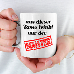 Tasse für den Meister Lustiger