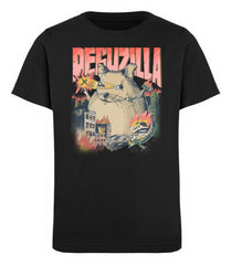 DEGUZILLA | Degu-Monster | Kinder Bio T-Shirt in Black in Größe 12/14 (152/164)