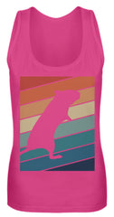 Zeigt gerbil owner gift retro vintage frauen tanktop in Farbe Black