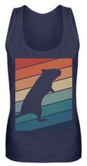 Zeigt gerbil owner gift retro vintage frauen tanktop in Farbe Purple