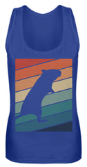 Zeigt gerbil owner gift retro vintage frauen tanktop in Farbe Pinky