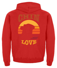 Zeigt chinchilla love vintage geschenk fur besitzer von chinchillas kinder hoodie in Farbe Baby Pink