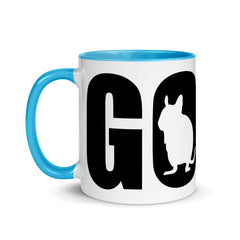 GOOS | Lustiger Degu Spruch | Zweifarbige Tasse