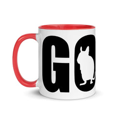 GOOS | Lustiger Degu Spruch | Zweifarbige Tasse