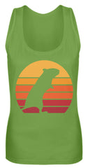 Zeigt gerbil vintage sun retro frauen tanktop in Farbe Black