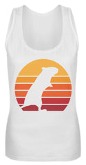 Zeigt gerbil vintage sun retro frauen tanktop in Farbe Black