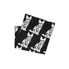 Zeigt home is where my cat is multifunktionstuch in Farbe