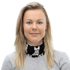 Zeigt home is where my cat is multifunktionstuch in Farbe