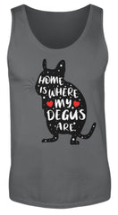 Zeigt funny adorable degu saying rodent herren tanktop 1 in Farbe Red