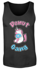 Süßes kleines Einhorn nascht leckeren süßen Donut auf | Herren Tank Top in Black in Größe S